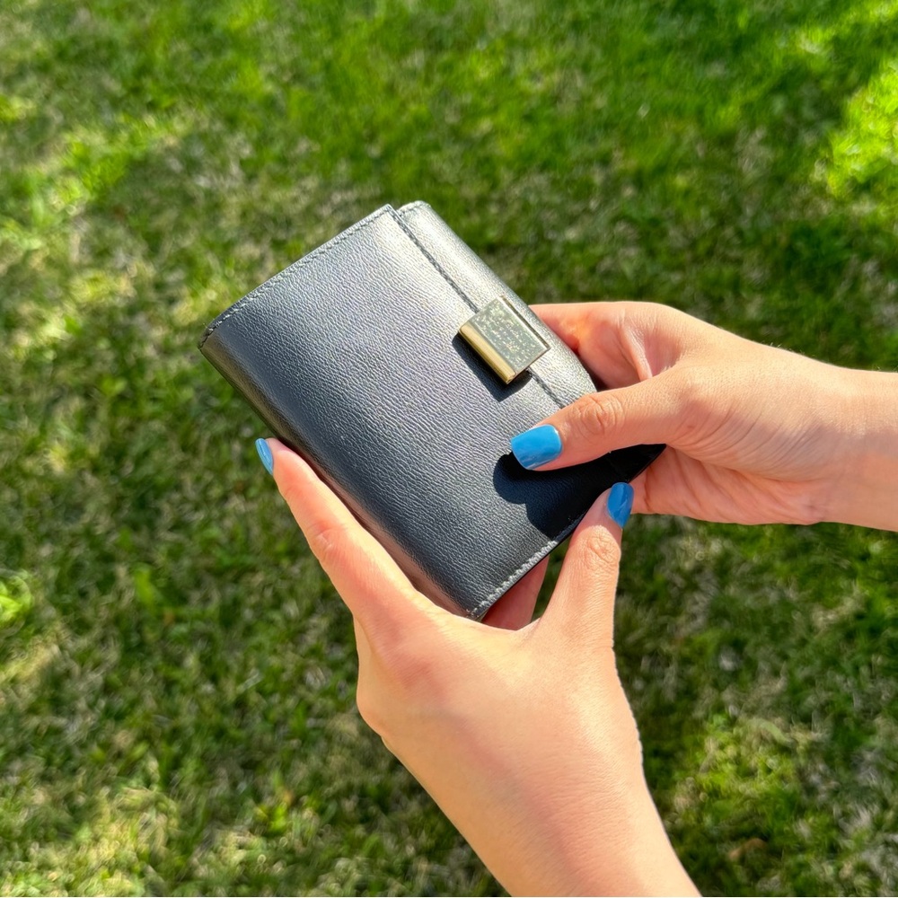 SMYTHSON Grosvenor bifold leather wallet with coin purse in black